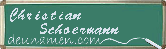 Christian Schoermann Visitenkarte